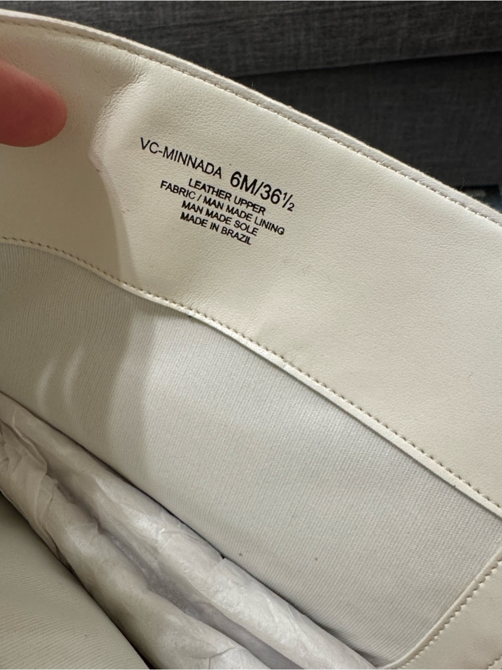 Vince Camuto Minnada White Croc Embossed Over The Knee Boots Size 6M Like New - Picture 7 of 7
